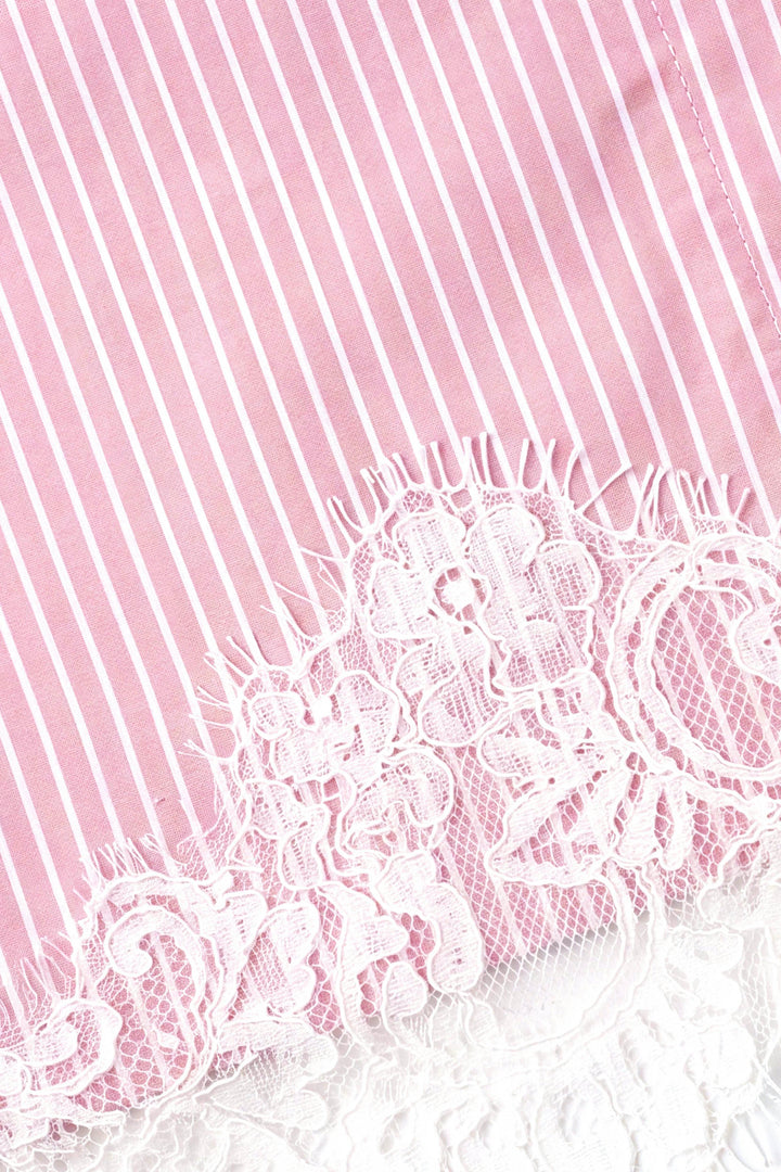 Fouzia Lace Shorts Set In Pink