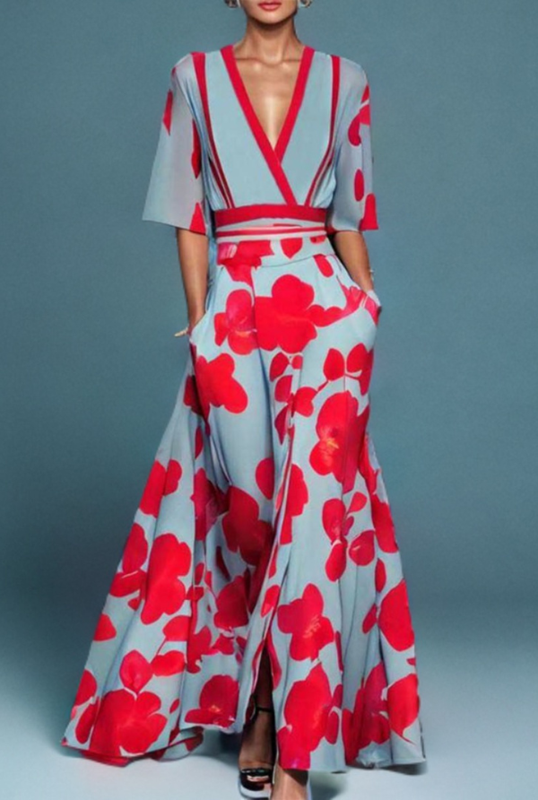 AYANA - ELEGANT SLEEVE DRESS