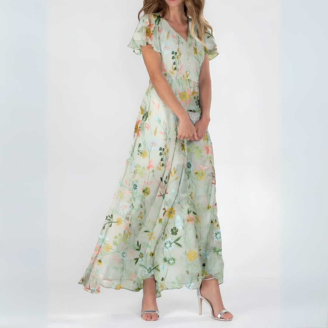 Alessia | Elegant Floral Maxi Dress