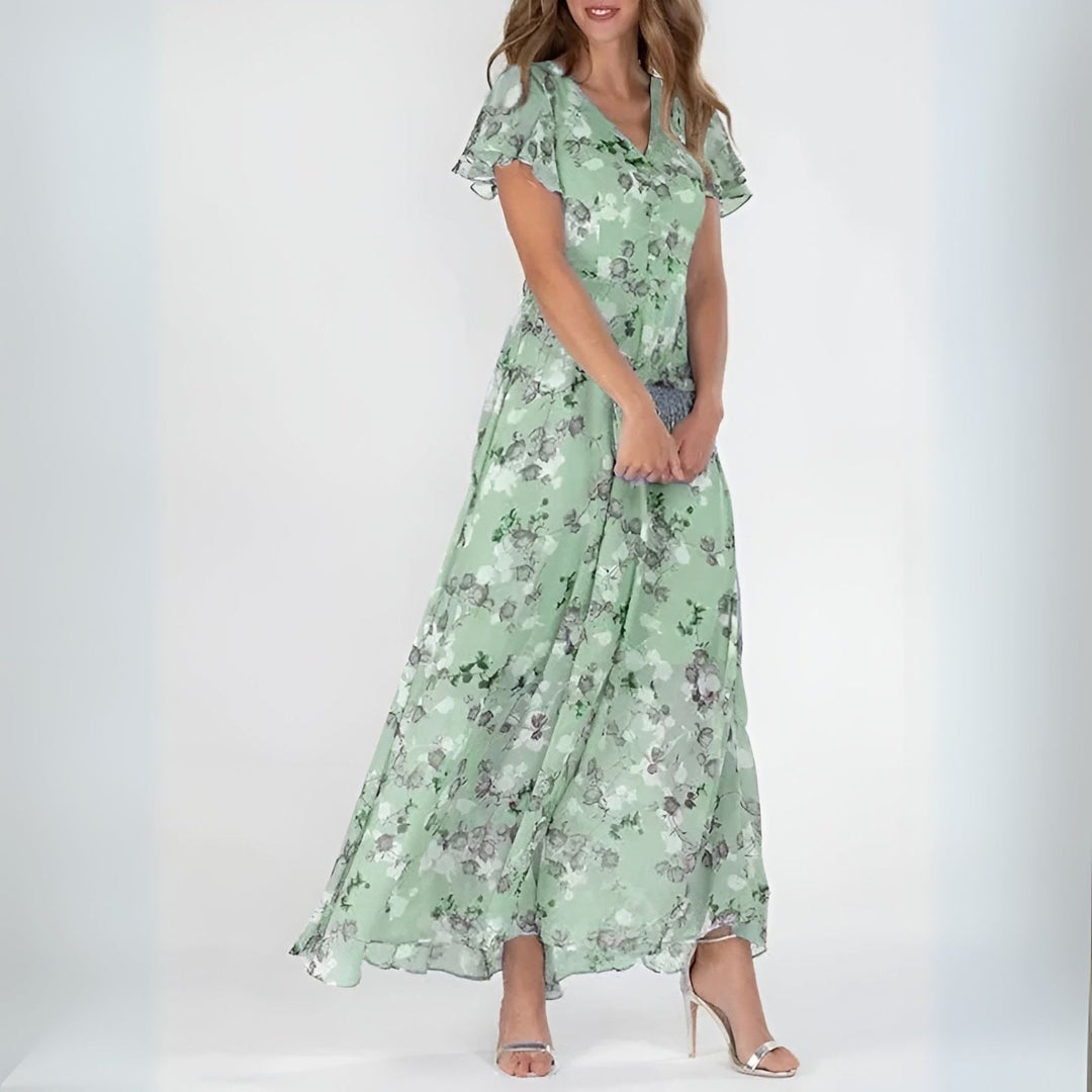 Alessia | Elegant Floral Maxi Dress