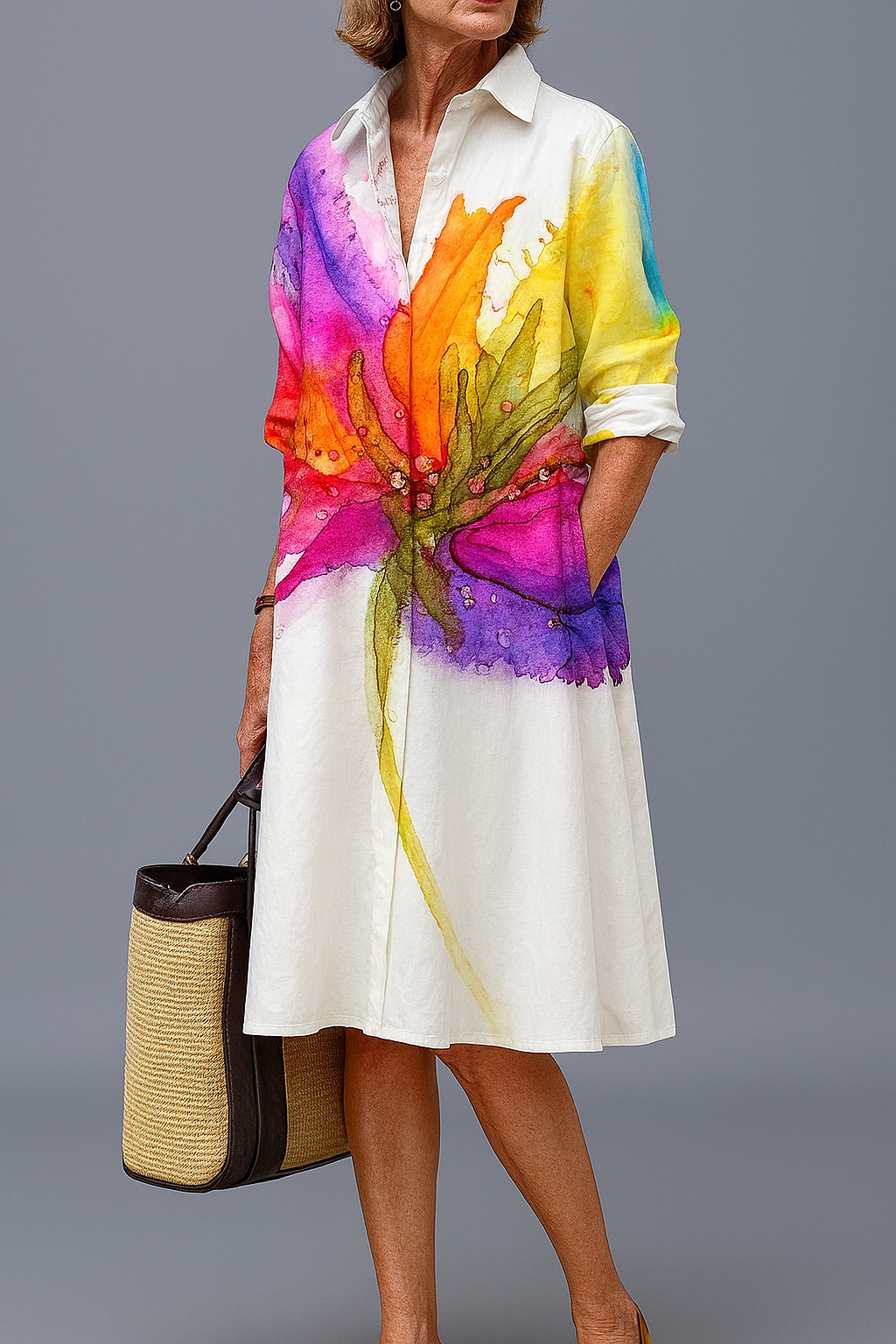 Lydia | Elegant and refined midi dress